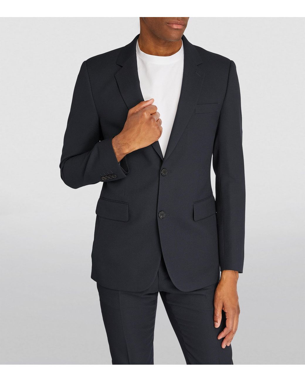 Sandro Blue Wool Suit Jacket for men