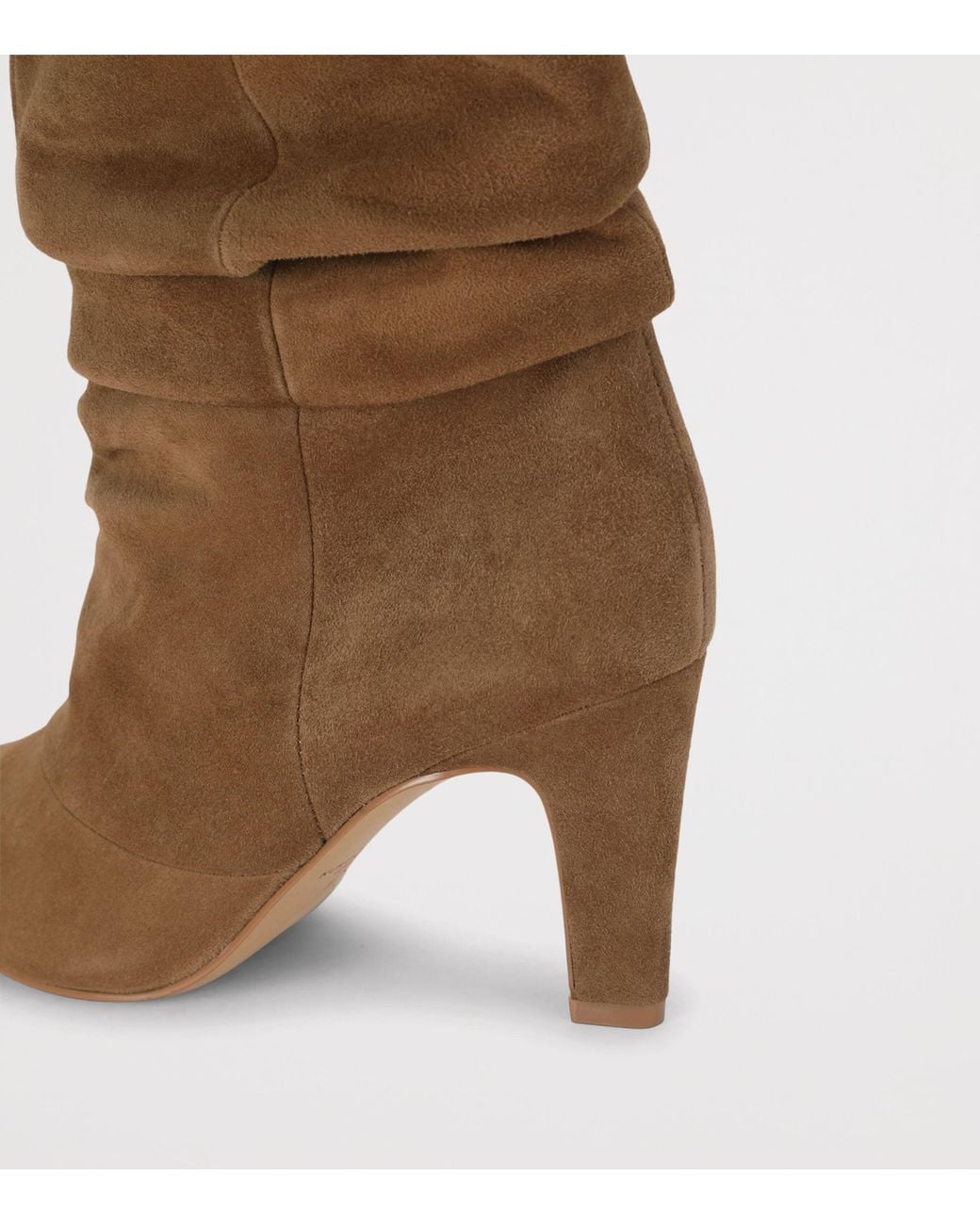Kurt Geiger Brown Suede Barb Slouch Boots