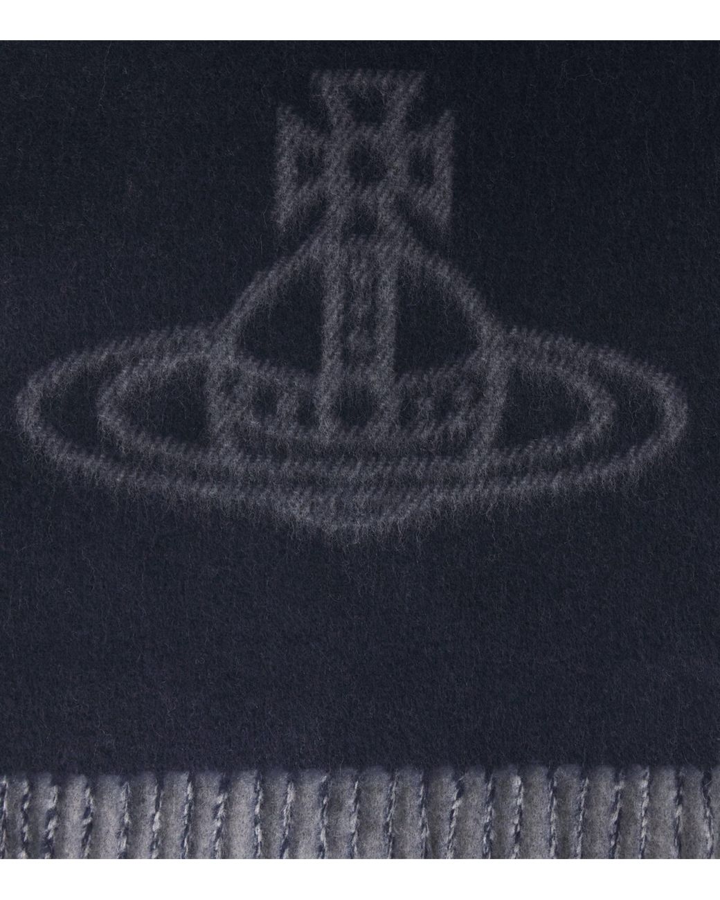 Vivienne Westwood Gray Wool Orb Scarf