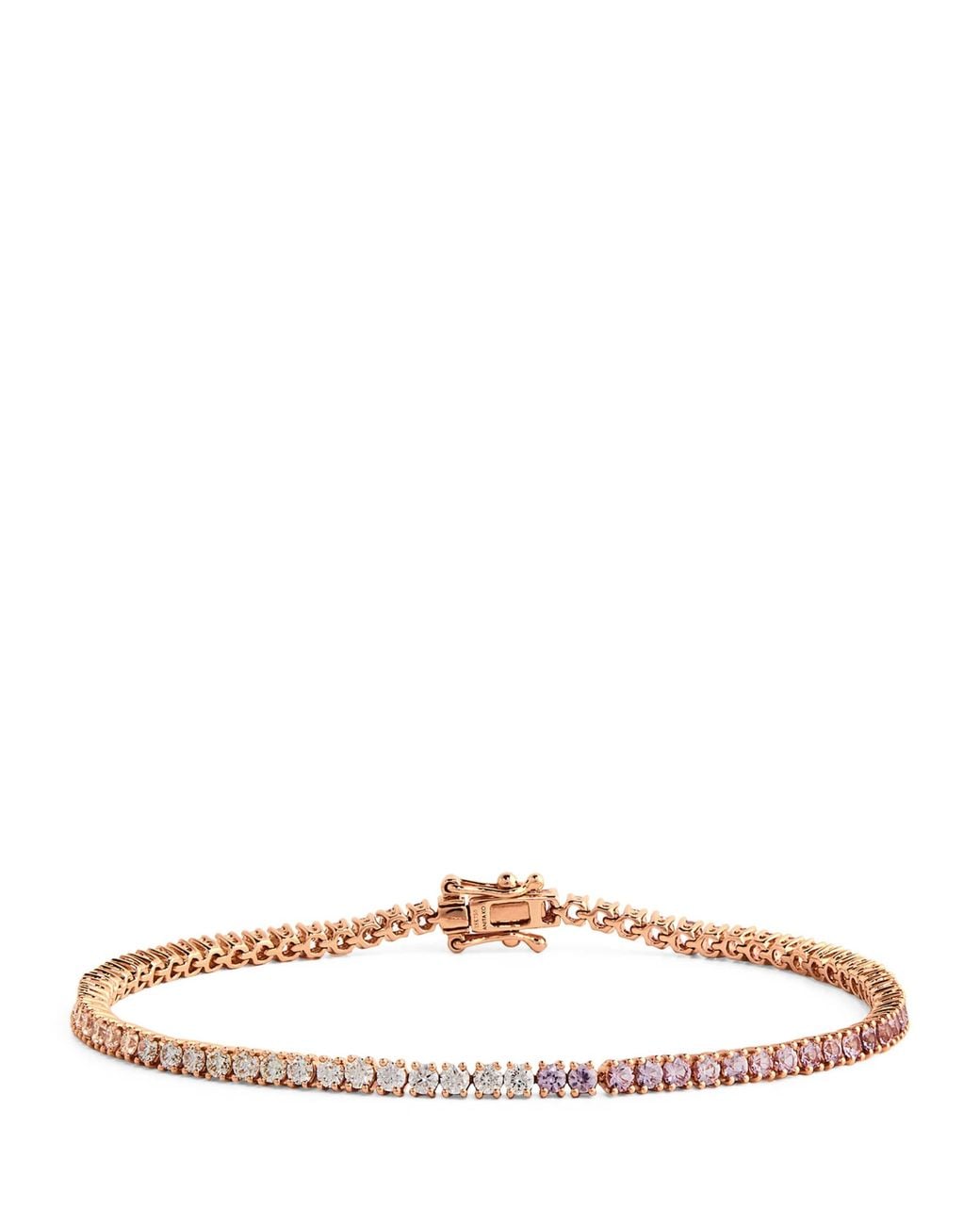 Anita Ko Natural Diamond And Sapphire Hepburn Bracelet