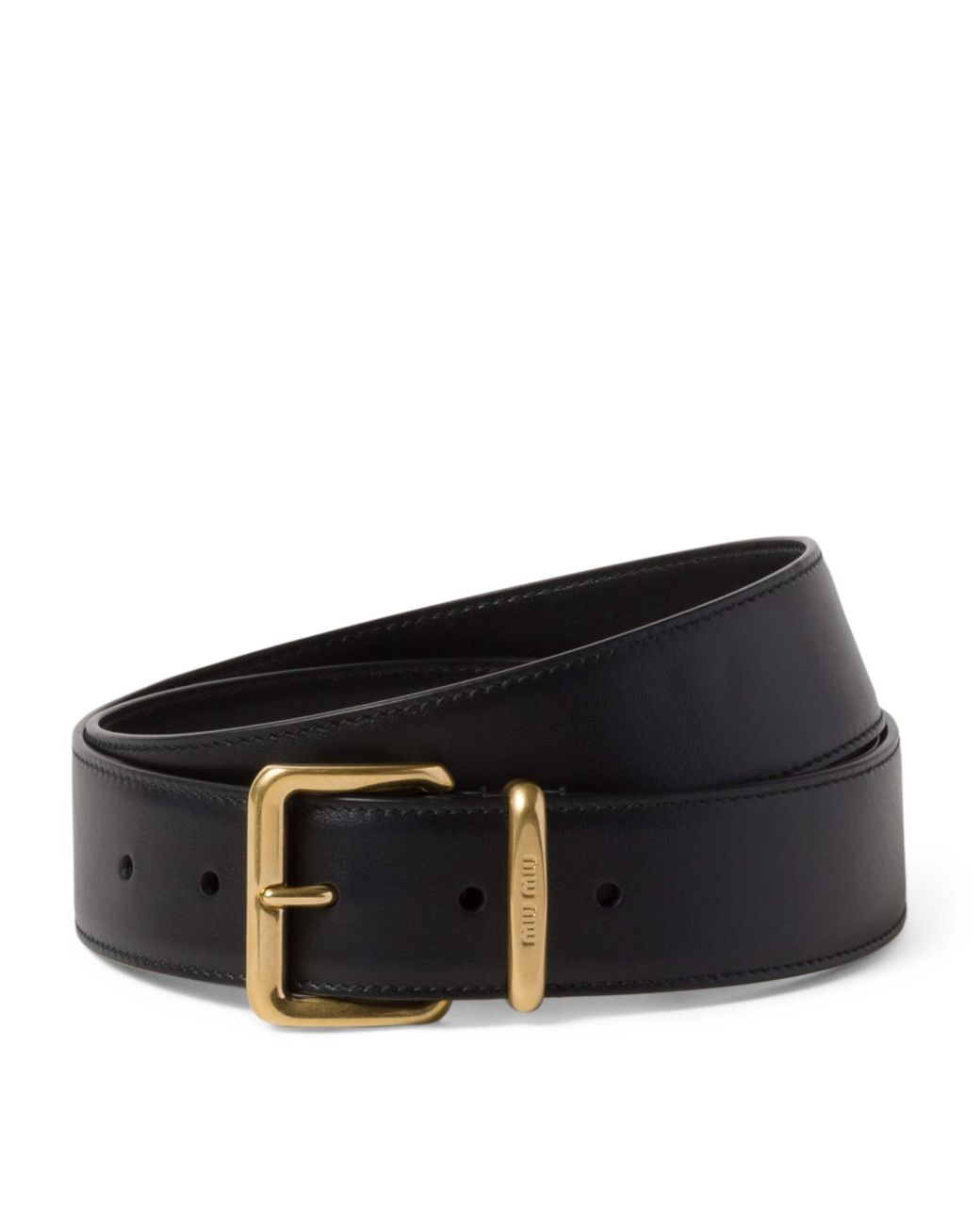 Miu Miu Black Leather Belt