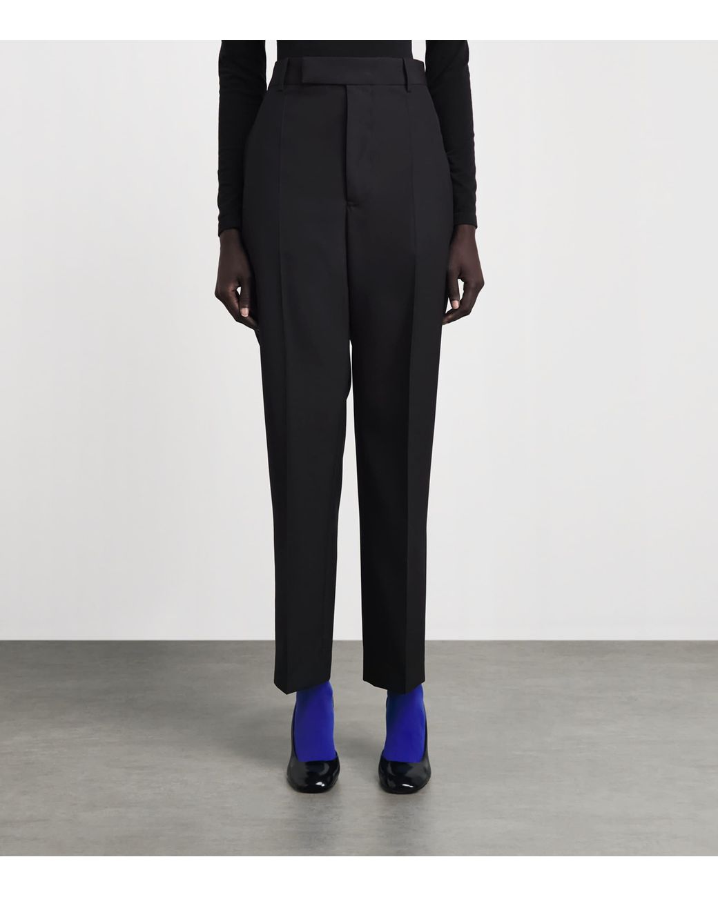 Jil Sander Blue Virgin Wool Tailored Trousers
