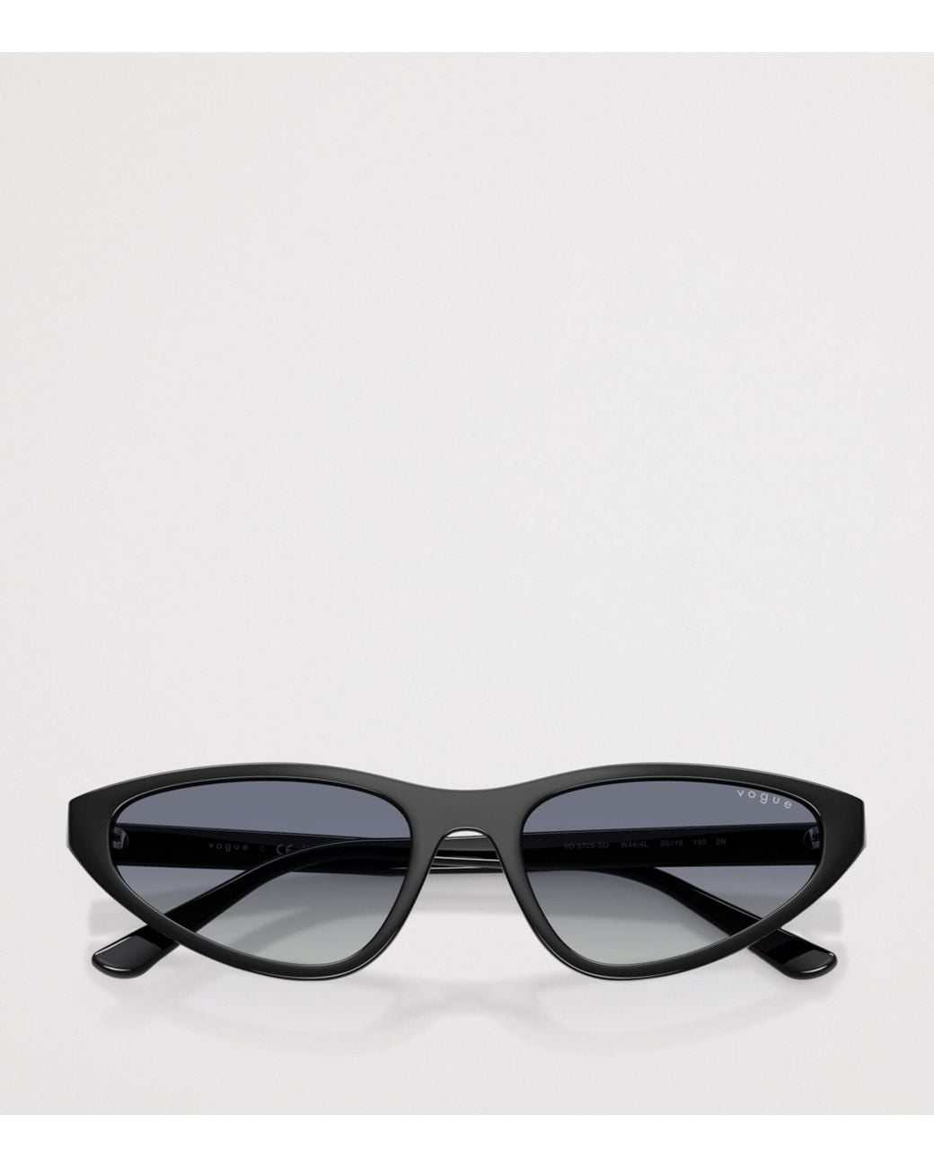 Vogue Black Propionate Cat Eye Sunglasses
