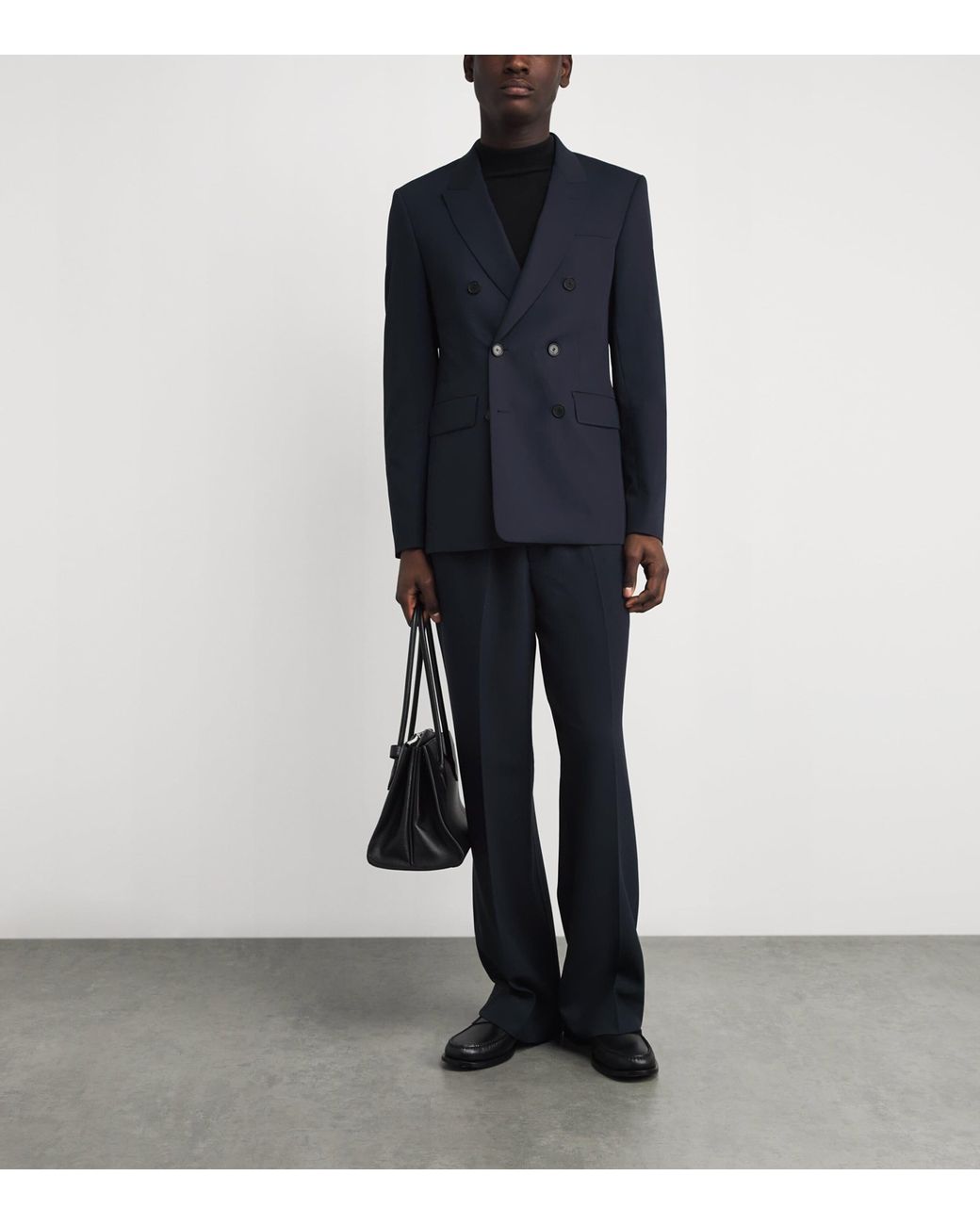 Sandro Blue Virgin Wool New Croise Blazer for men