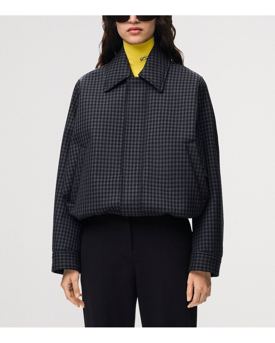 Loewe Blue Wool-Blend Drawstring Jacket