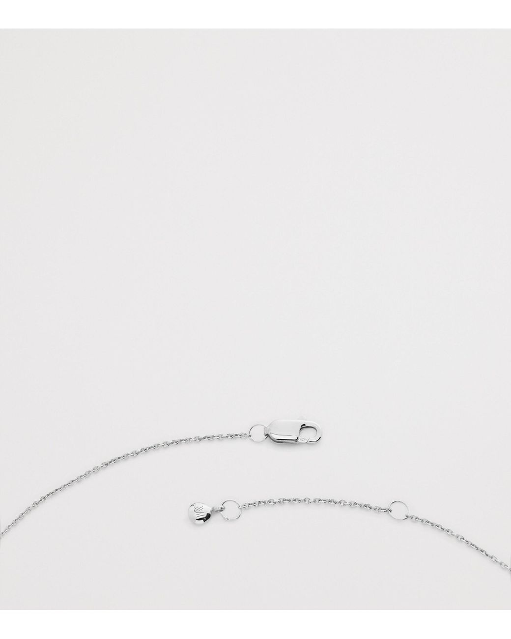 Monica Vinader White Sterling Gemini Zodiac Necklace