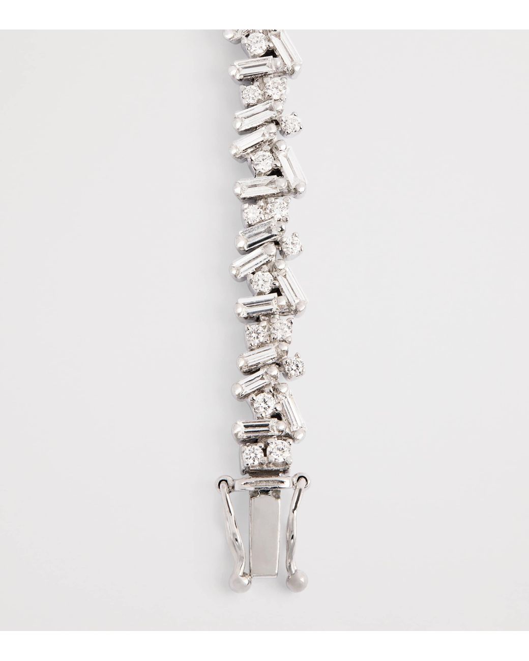 Suzanne Kalan White And Diamond Classic Icon Tennis Bracelet