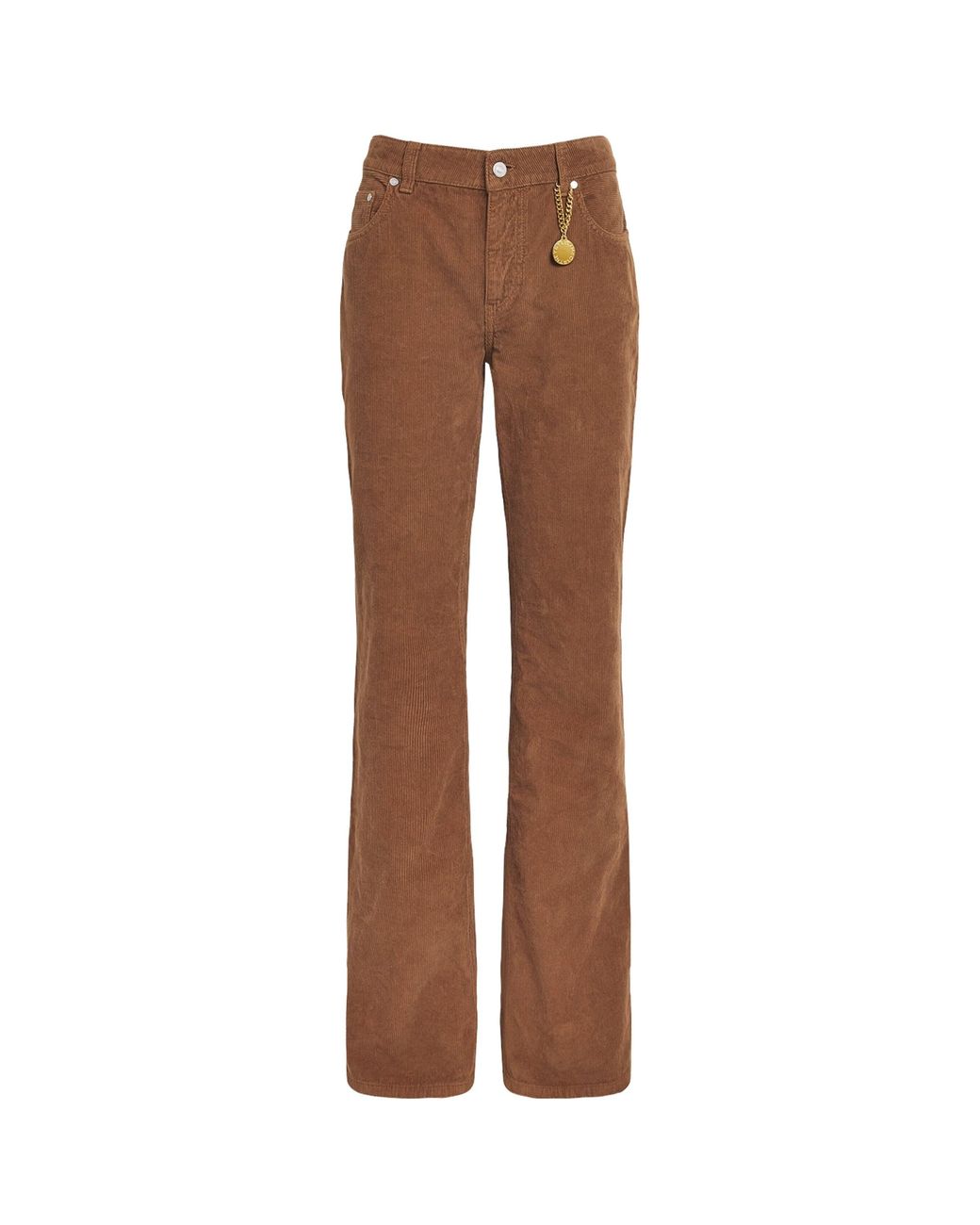 Stella McCartney Brown Corduroy Flared Trousers
