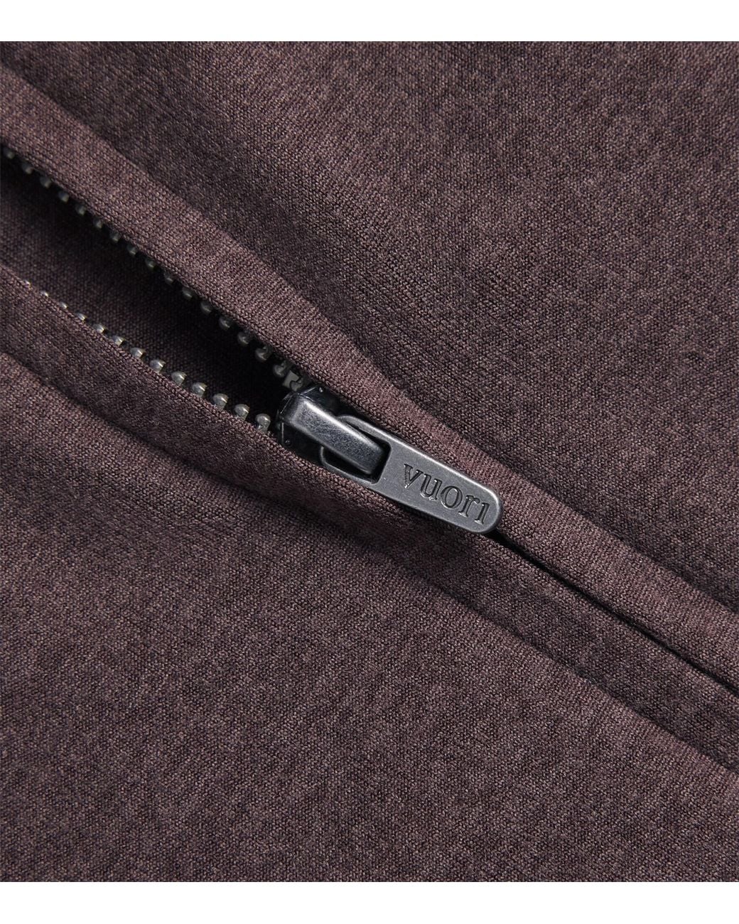 vuori Brown Halo Mini Zip-Up Hoodie