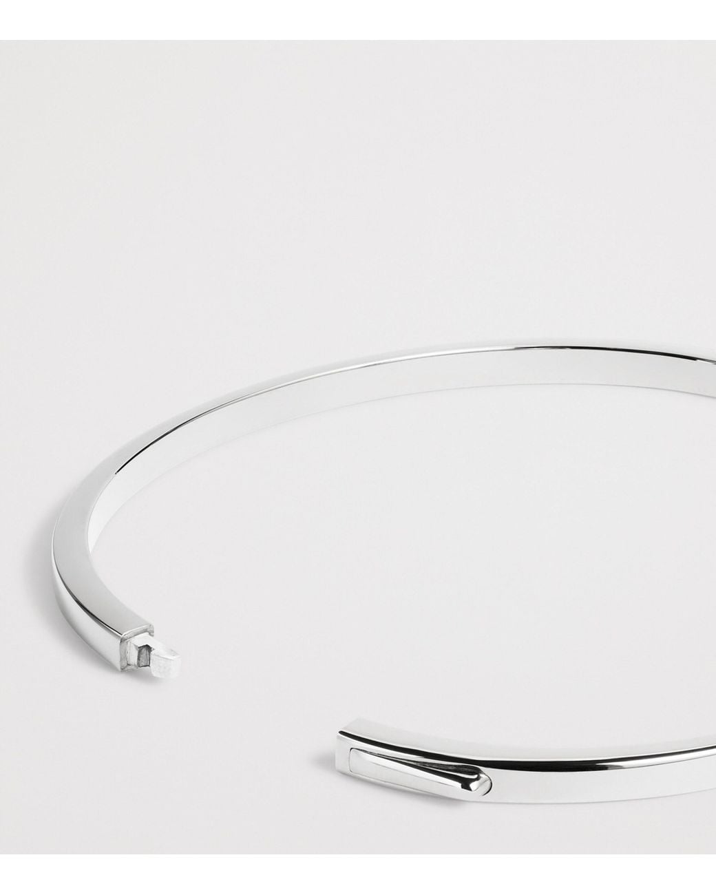 Monica Vinader White Sterling Essential Slim Bangle