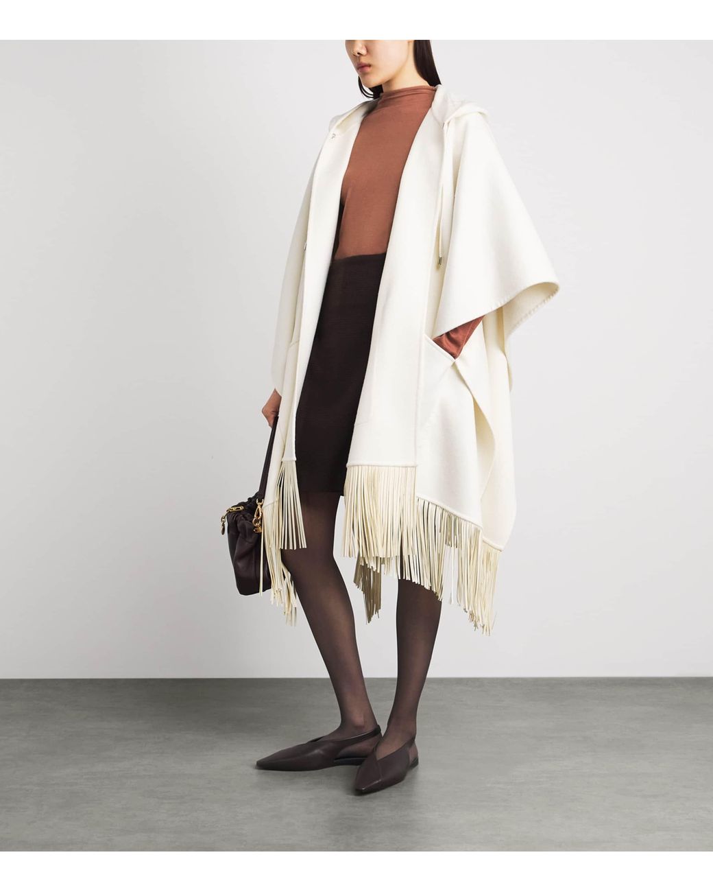 Colombo Brown Cashmere High-Neck Sweater