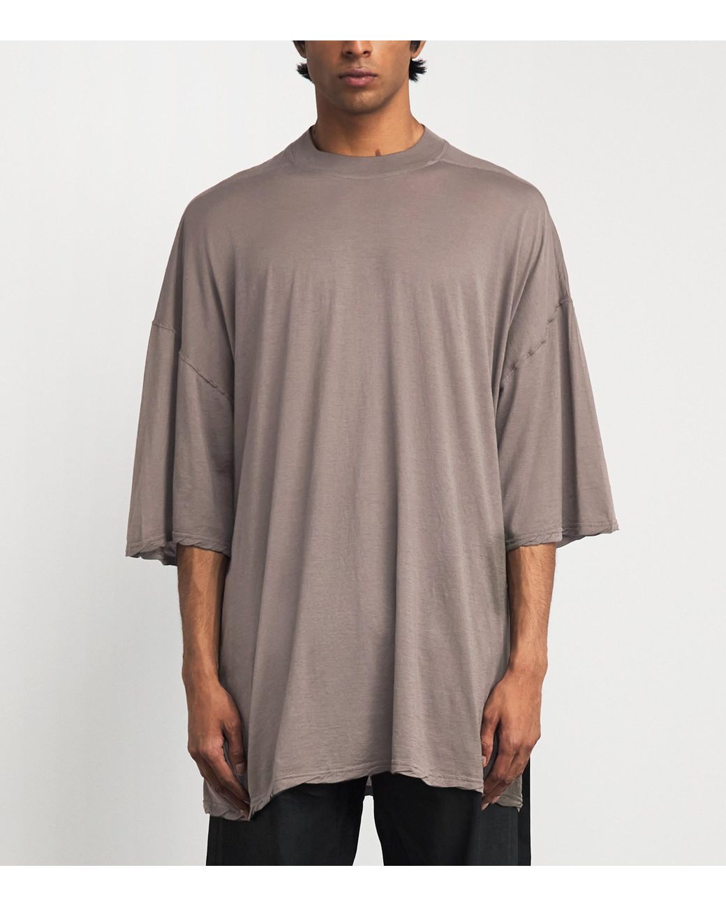 Rick Owens Brown Cotton Tommy T-Shirt for men