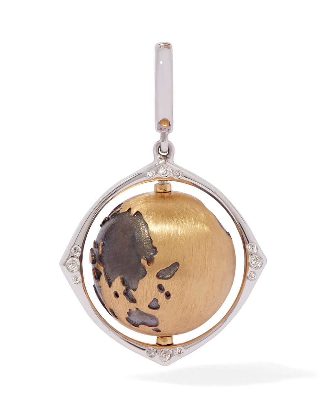 Annoushka Metallic And Diamond Spinning Globe Charm
