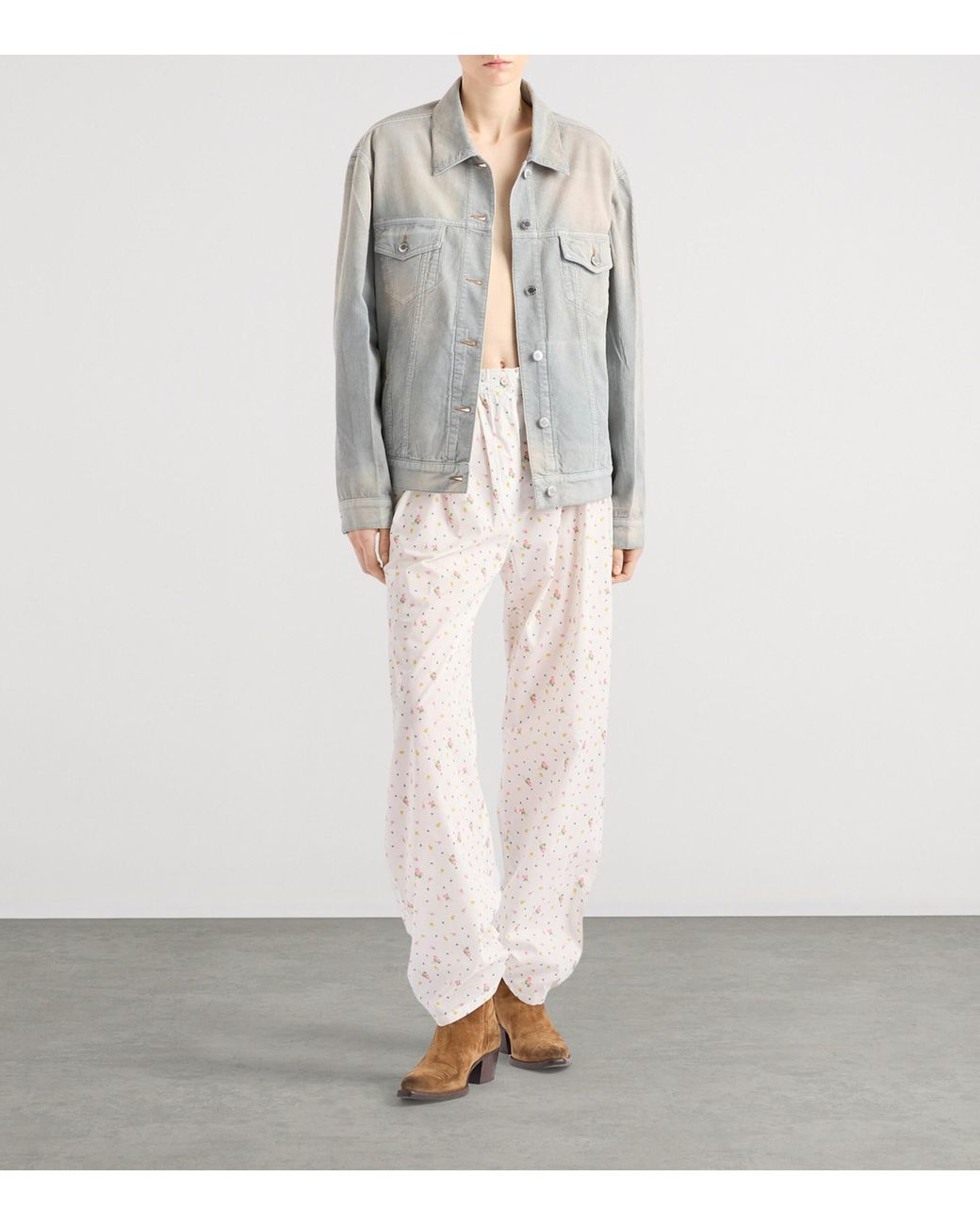 Prada Gray Corduroy Blouson Jacket