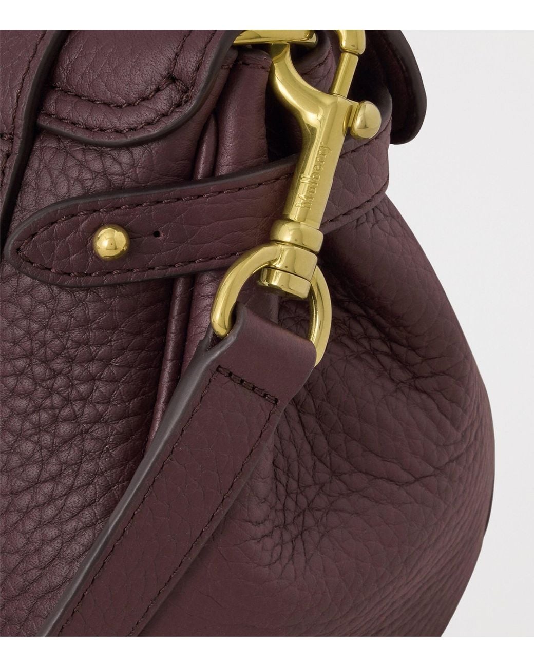 Mulberry Purple Mini Leather Alexa Cross-Body Bag
