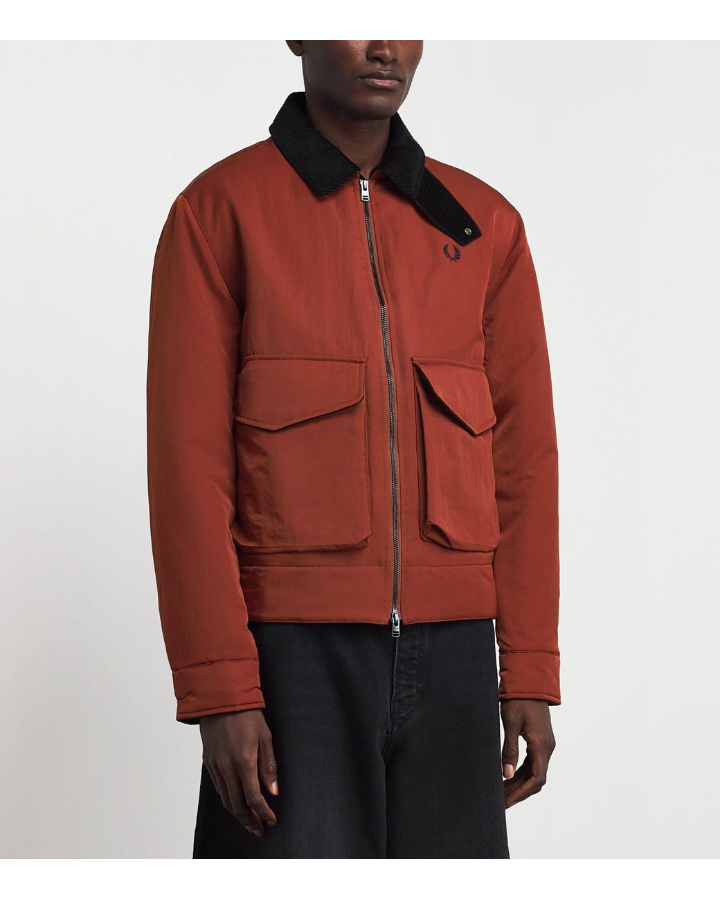 Fred Perry Red Caban Jacket for men
