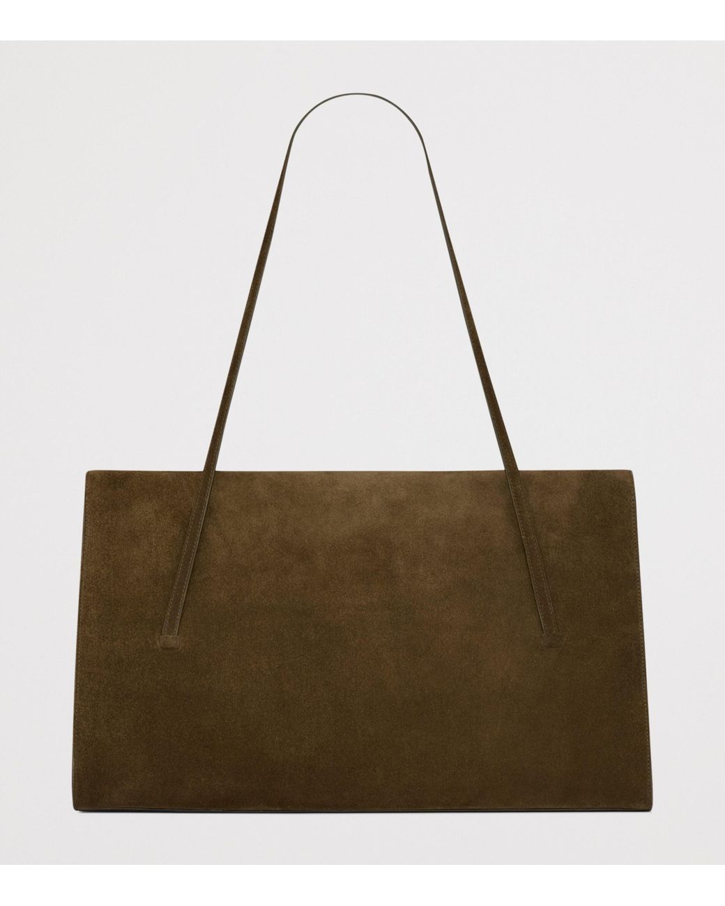 Saint Laurent Brown Large Suede Simone Shoulder Bag