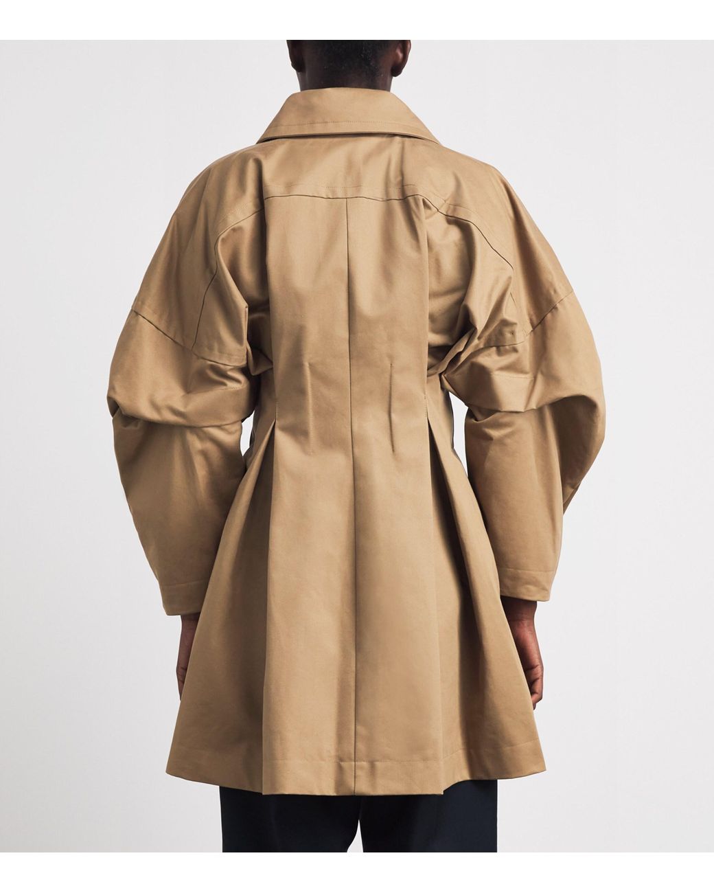 Palmer//Harding Natural Honesty Opens Short Trench Coat