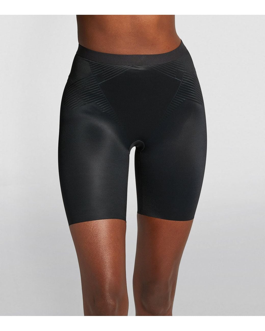 Spanx Black Shape Invisible Mid-Thigh Shorts