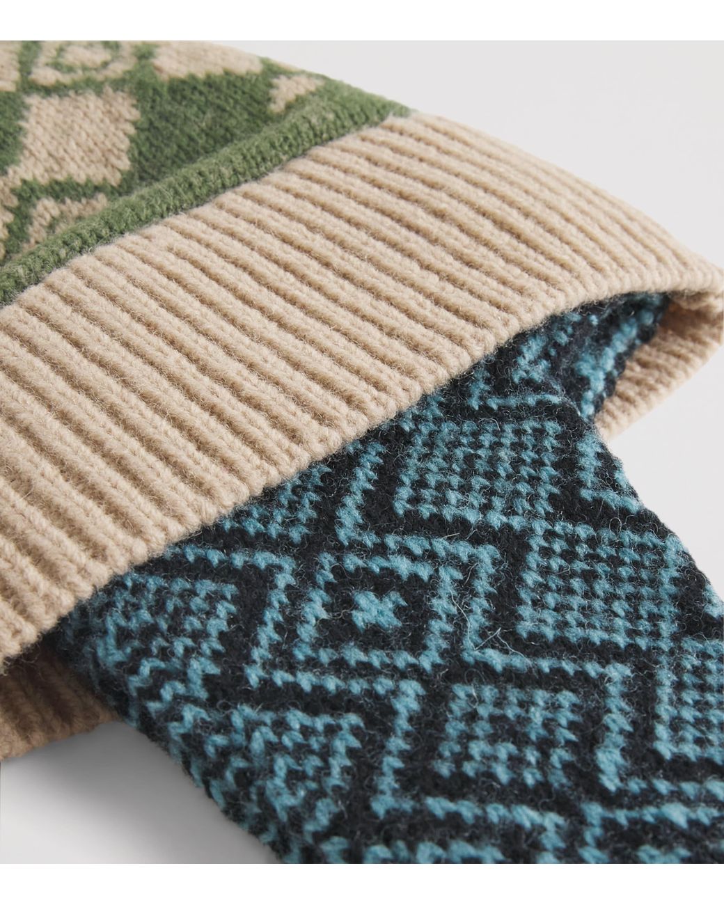 Dries Van Noten Metallic Wool Jacquard Hat for men