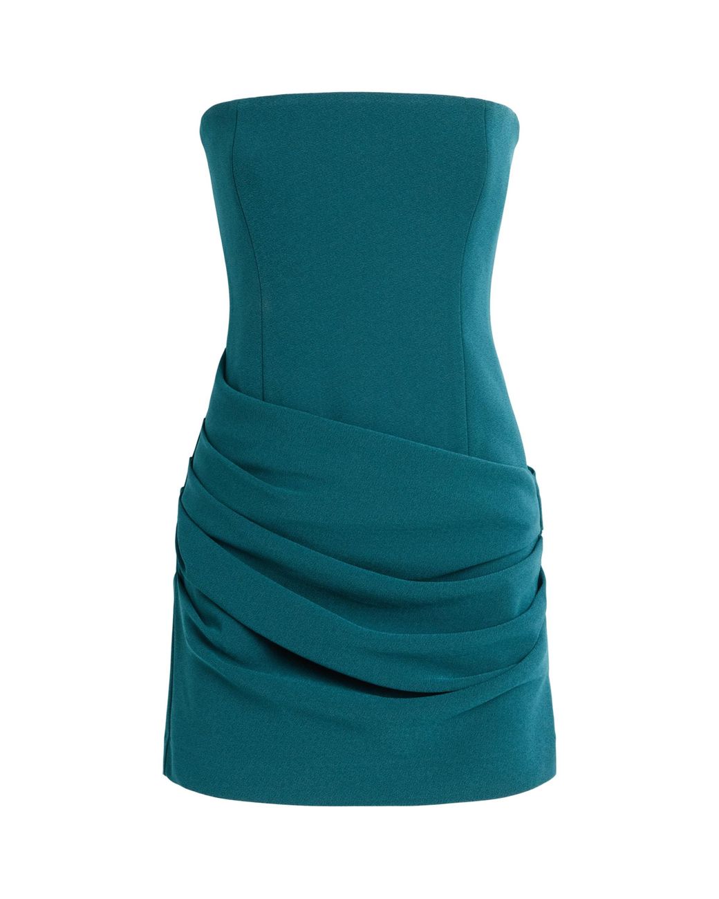Alex Perry Green Stretch-Crepe Strapless Mini Dress
