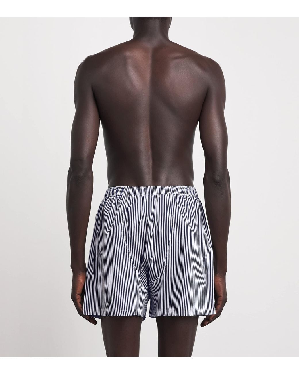 Polo Ralph Lauren Blue Cotton Striped Pyjama Shorts for men