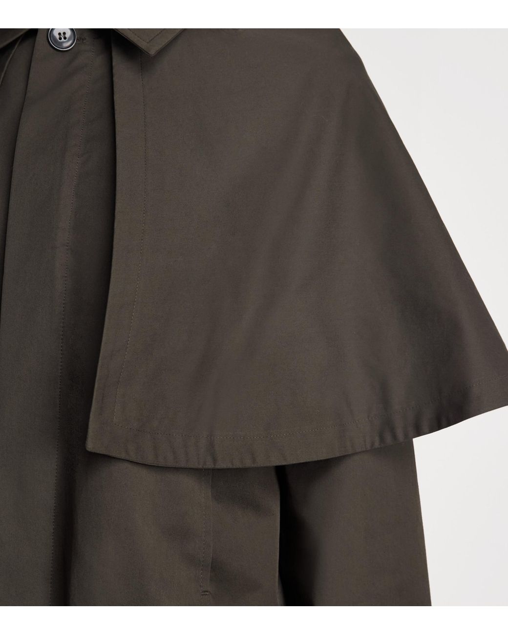 FRAME Black Cotton Storm-Flap Trench Jacket