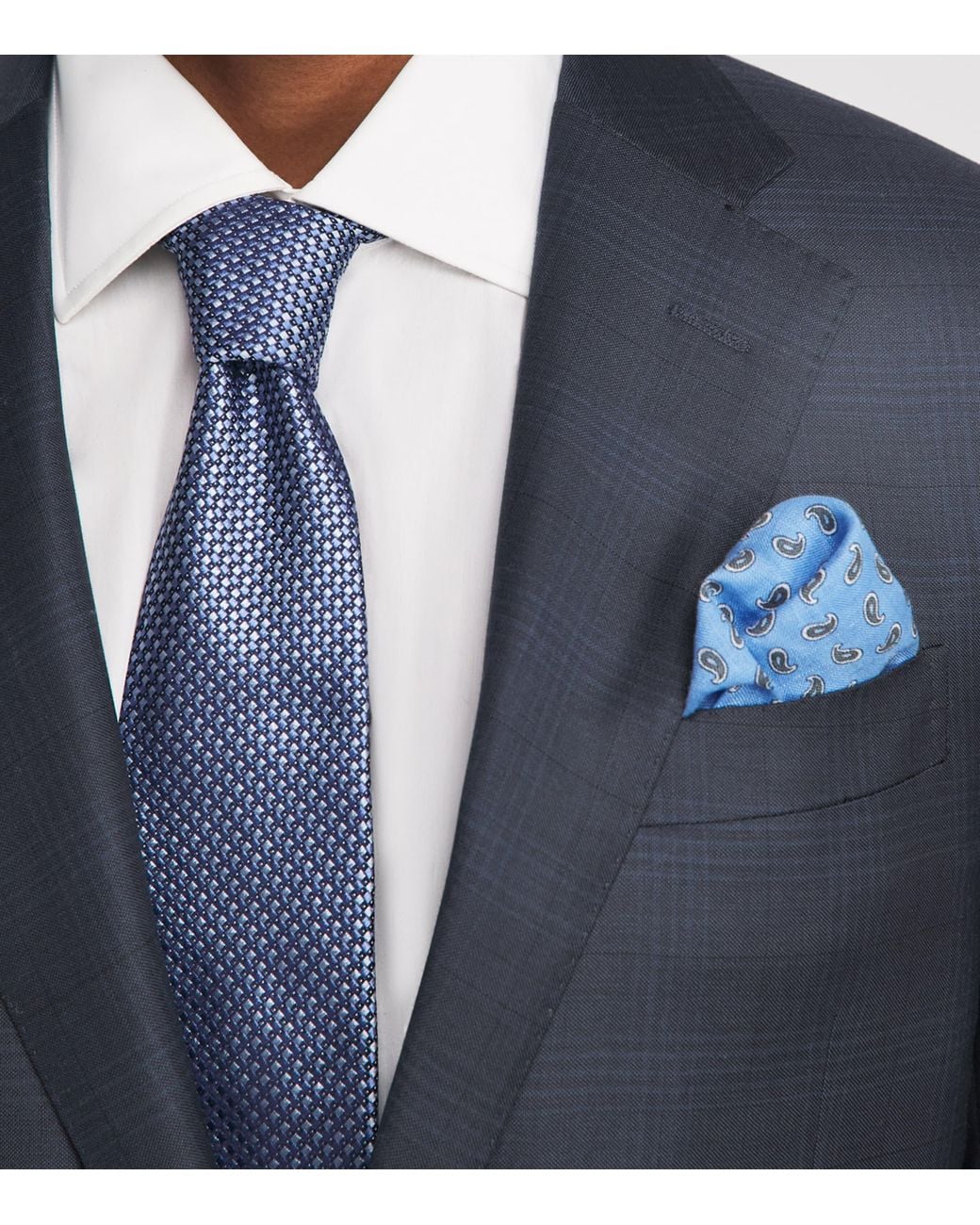 Corneliani Blue Virgin Wool 2-Piece Suit for men