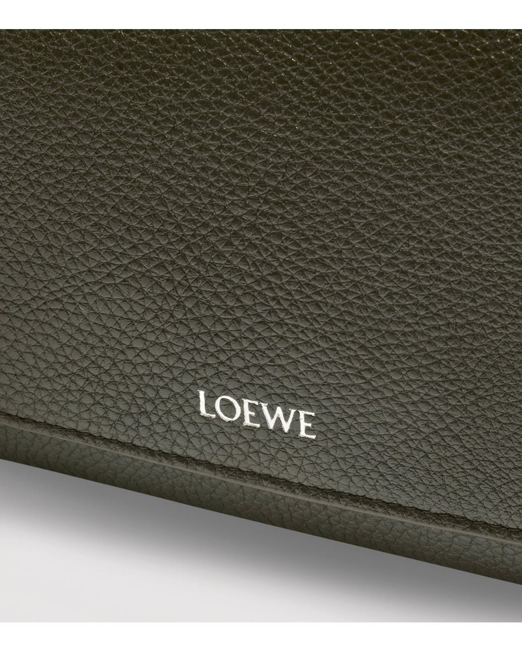Loewe Green Small Leather Pebble Messenger Bag for men