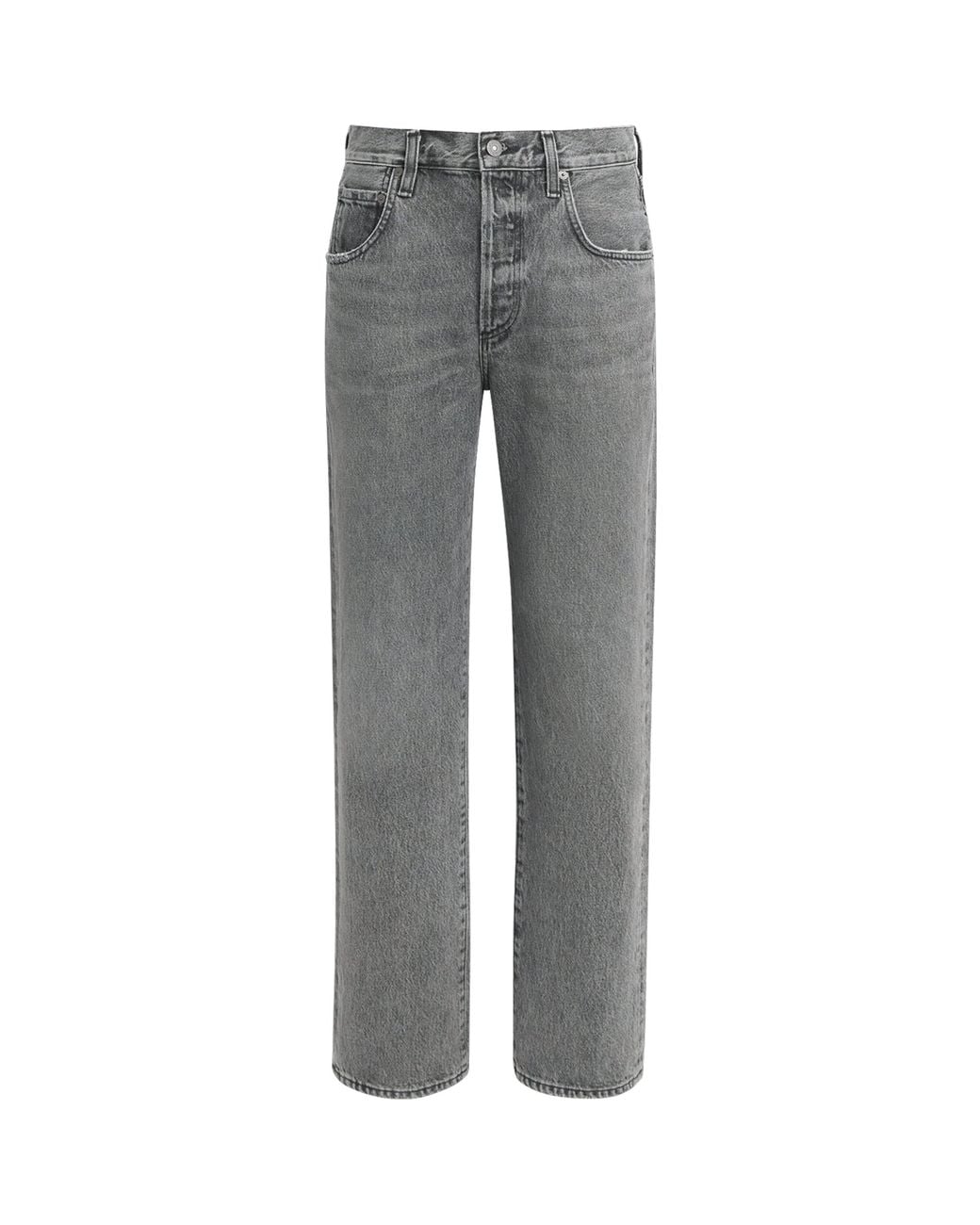 Citizens of Humanity Gray 90's French High-Rise Straight Jeans