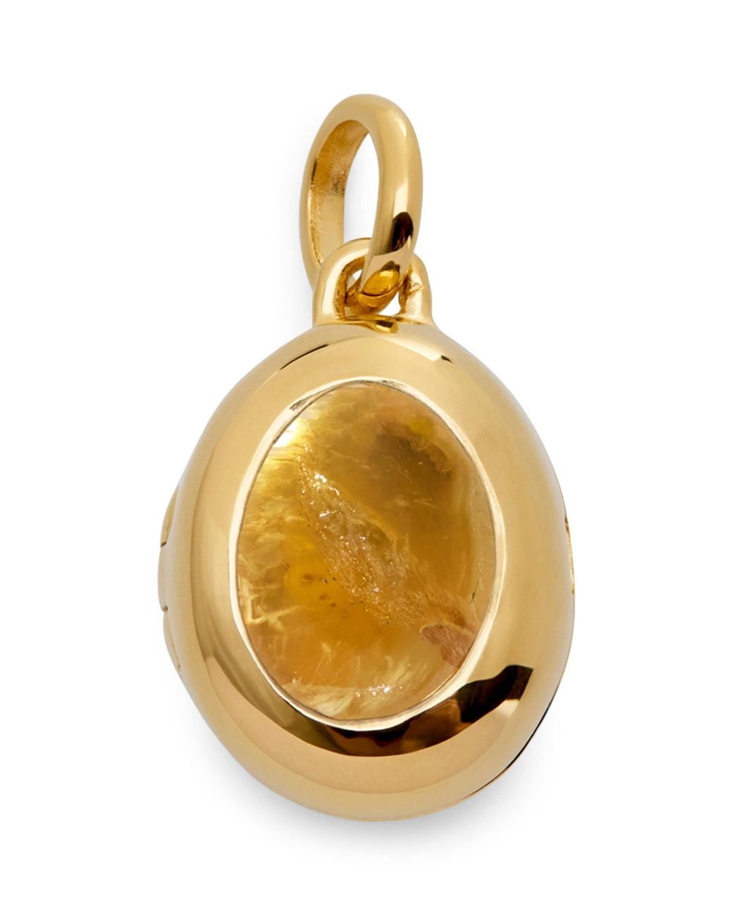 Monica Vinader Metallic Vermeil And Citrine November Birthstone Locket