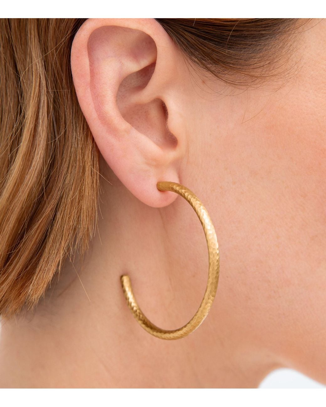 Annoushka White Organza Hoop Earrings
