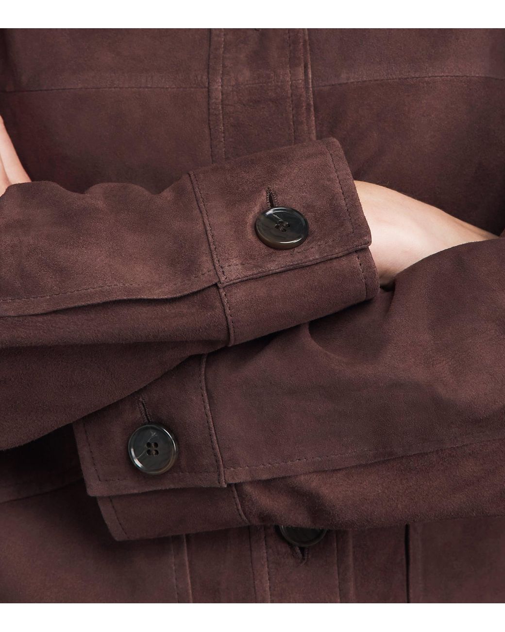 Arma Purple Goat Suede Emilla Shacket