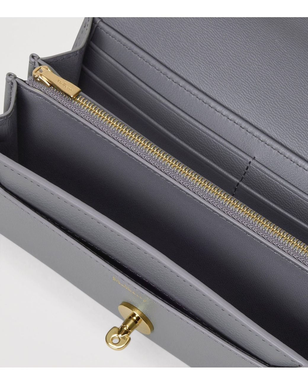 Mulberry Gray Leather Darley Wallet