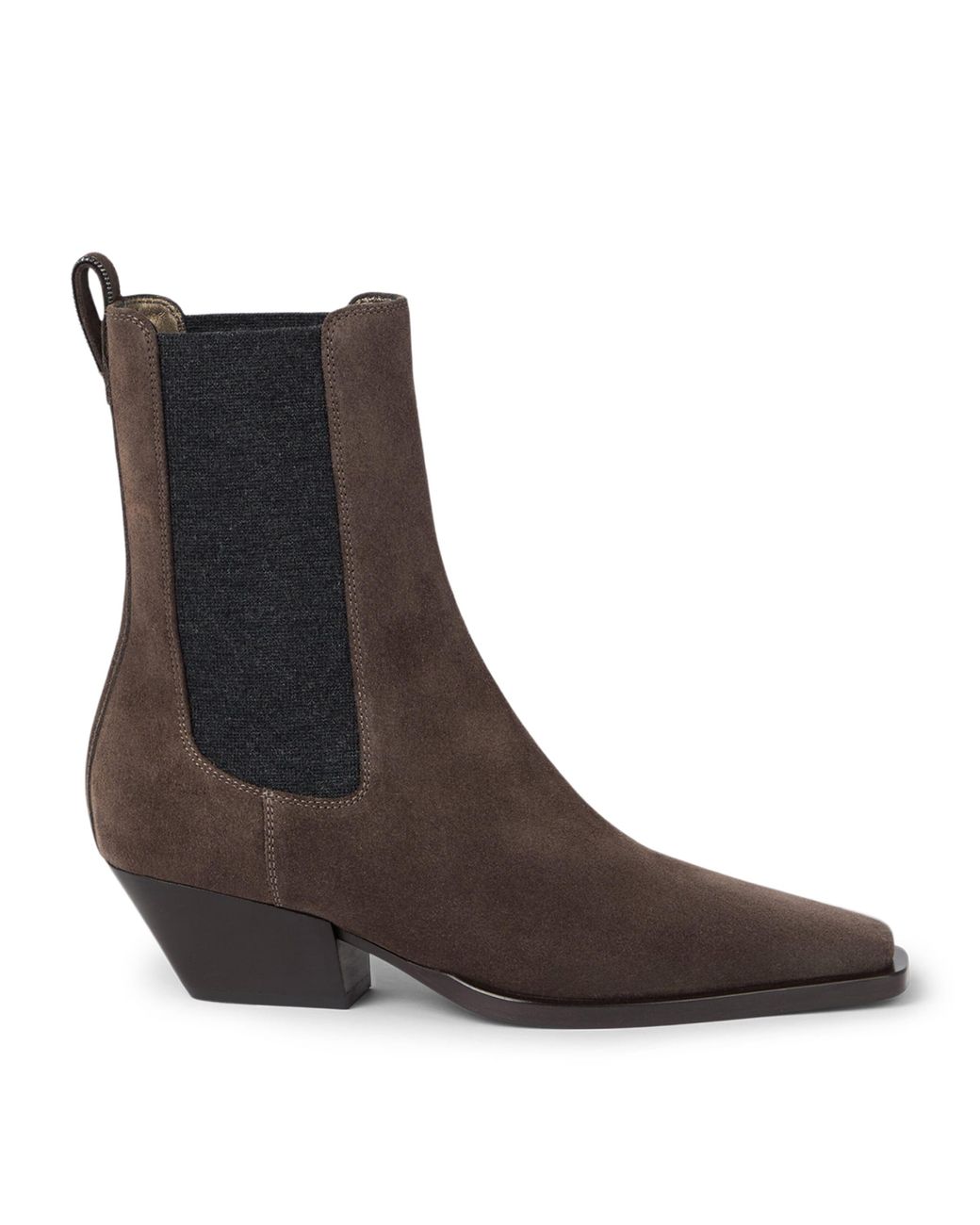 Brunello Cucinelli Brown Suede Chelsea Boots 50
