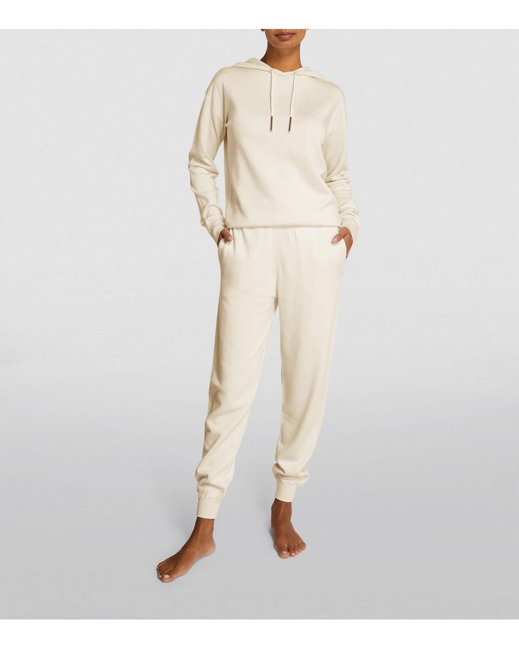 Olivia Von Halle Natural Silk-Cashmere Gia Tracksuit