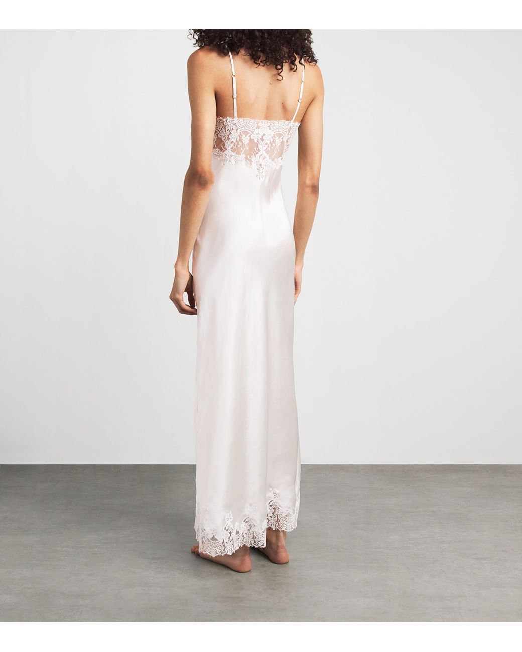 Rosamosario White Silk Fatima The Bride Slip Dress