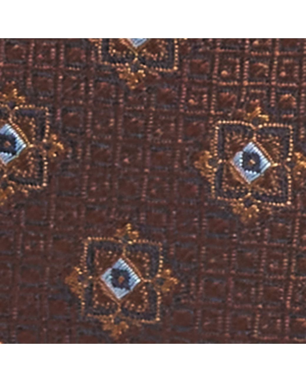Canali Brown Silk Jacquard Tie for men