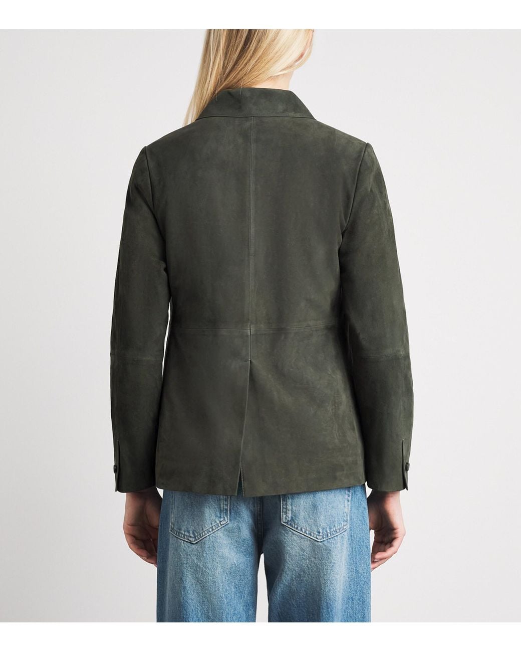 Vince Green Suede Barn Jacket
