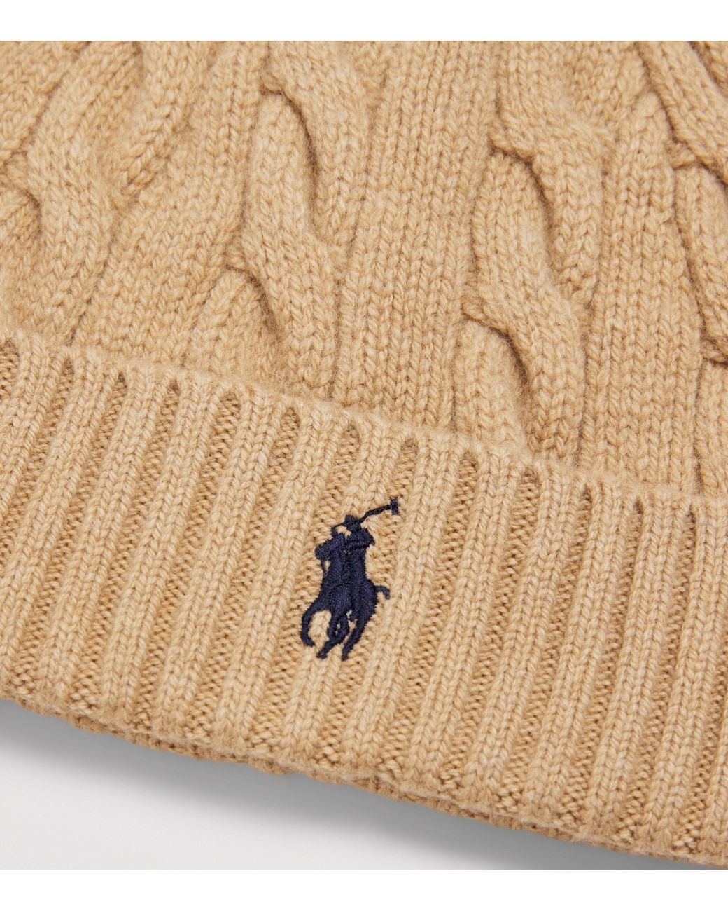 Polo Ralph Lauren Natural Wool-Cashmere Beanie for men