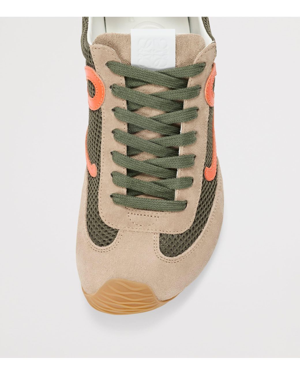 Loewe Green Suede-Mesh Ballet Runner 2.0 Sneakers for men