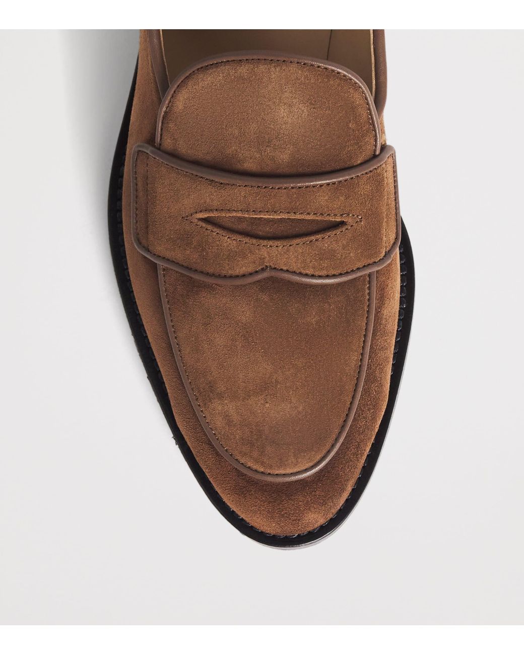 Thom Browne Brown Leather Varsity Penny Loafers for men