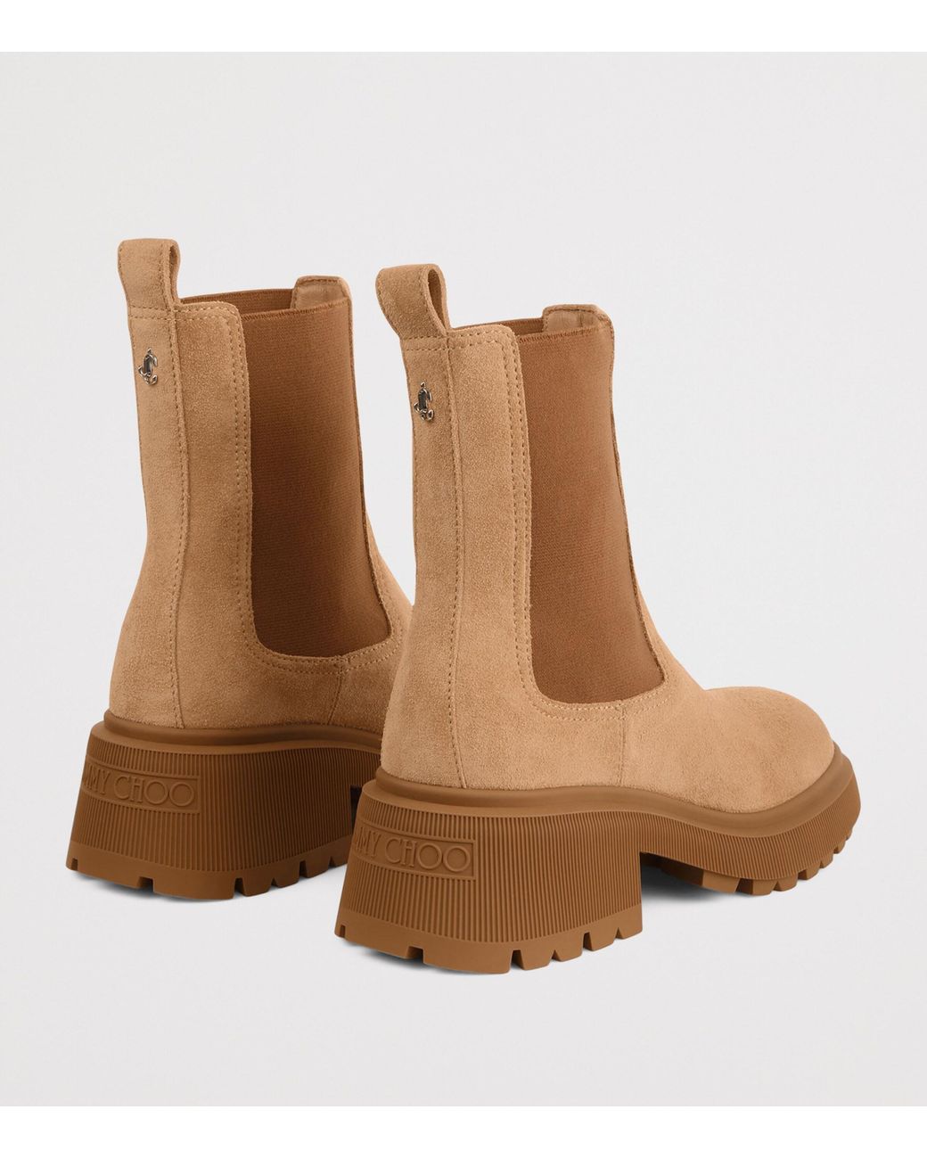 Jimmy Choo Brown Tamia 70 Suede Chelsea Boots