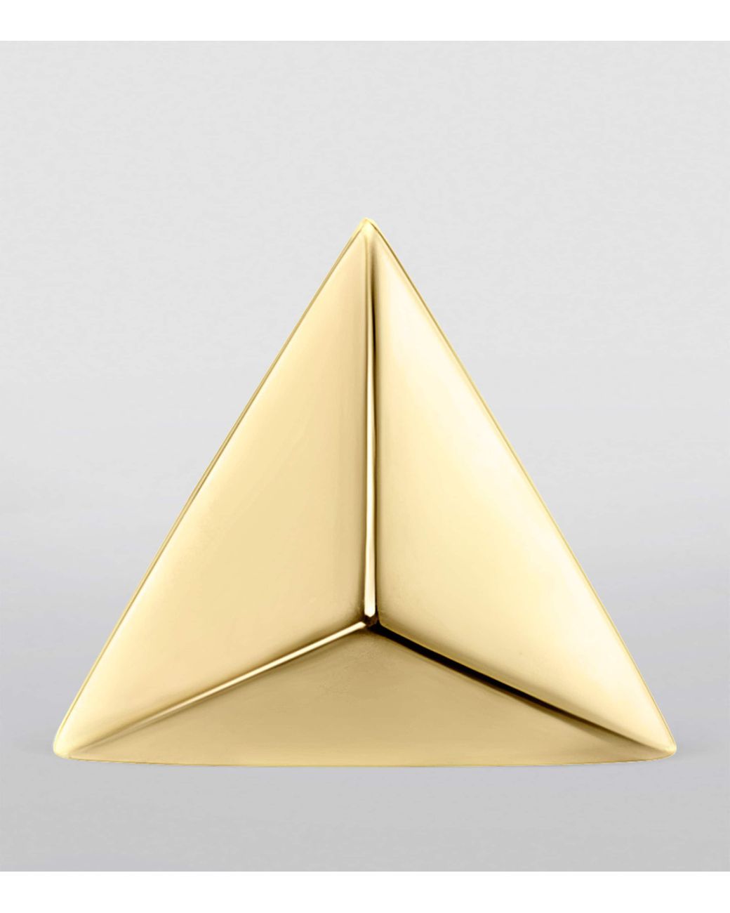 Maria Tash Metallic Faceted Triangle Threaded Stud Earring