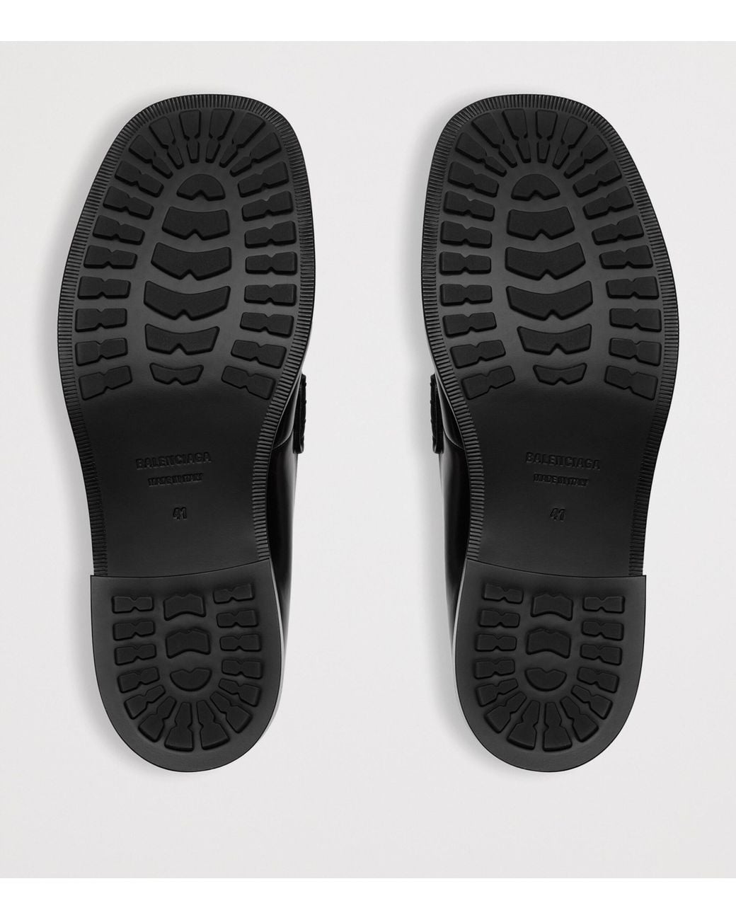 Balenciaga Brown Brushed Leather Comfy Loafers for men