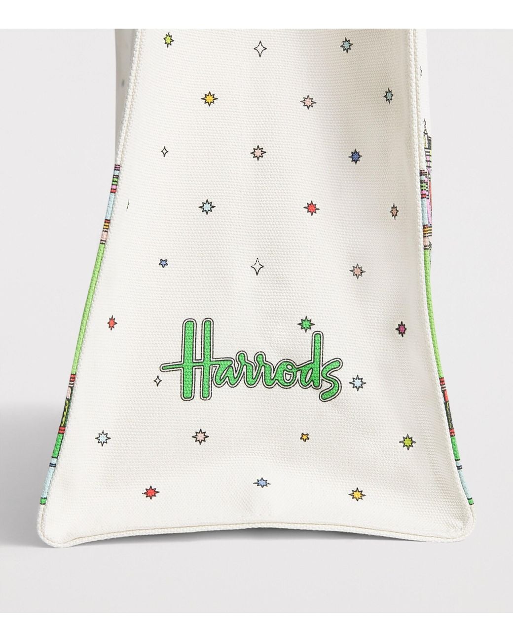 Harrods Multicolor Canvas Colour-Pop Building Tote Bag