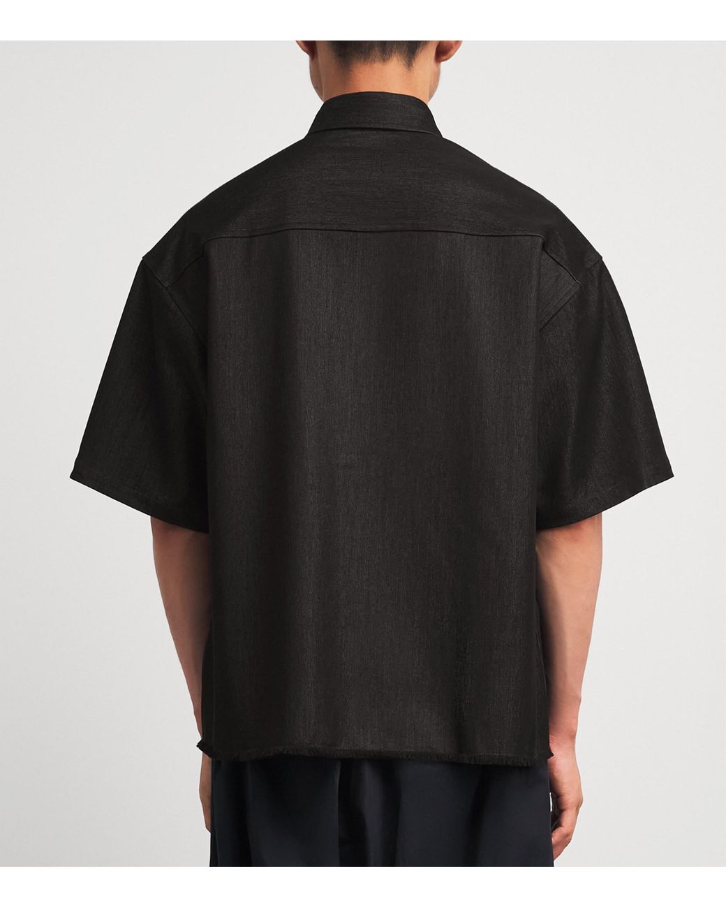 DOMREBEL Black Denim Goombah Shirt for men