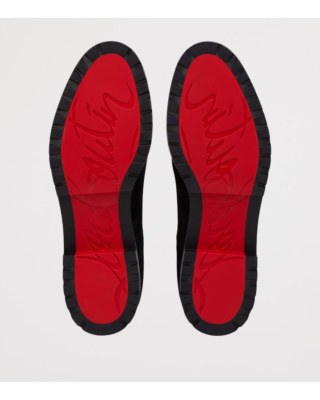 Christian Louboutin Black Cavafield Suede Derby Shoes for men