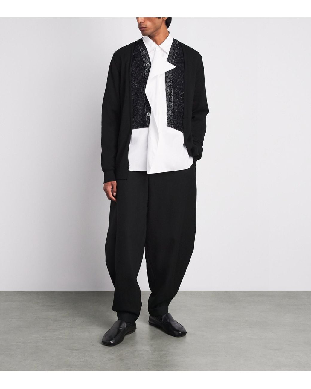 Comme des Garçons Black Wool Balloon Wide-Leg Trousers