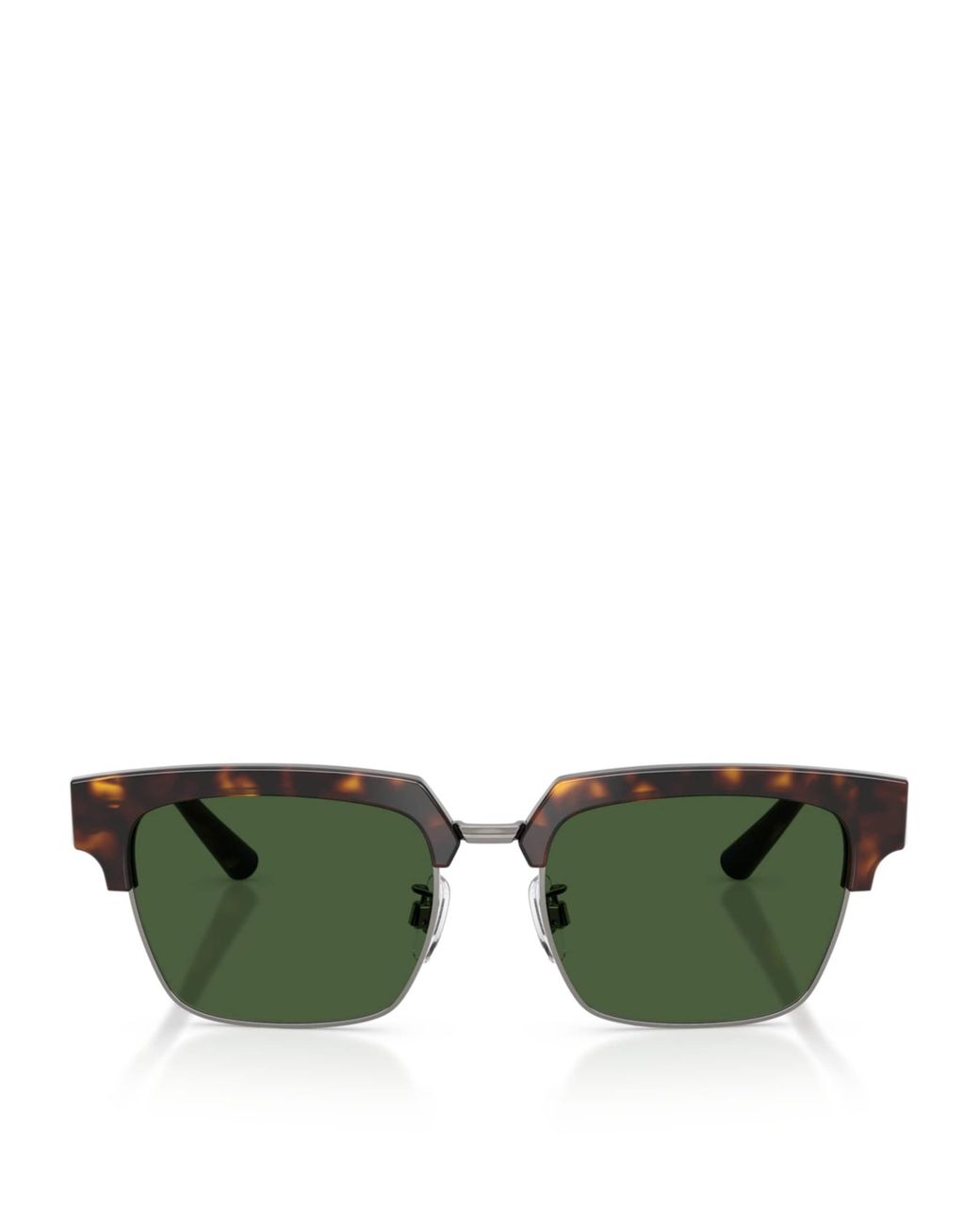 Dolce & Gabbana Green Tortoiseshell Square Sunglasses for men